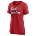 thumbnail image 2 of Women's Red Texas Tech Red Raiders Past Script Tri-Blend T-Shirt, 2 of 3