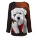 thumbnail image 5 of Camisas Navideñas Para Mujer Tops de Manga Larga Moda Casual Estampado de Cuello Redondo Blusa Superior Suelta Jersey Odeerbi ODB202271, 5 of 5