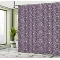 thumbnail image 4 of Ambesonne Exotic Shower Curtain, Summer Summer Jumble Motif, 69"Wx75"L, Pink Eggplant Mauve, 4 of 4