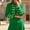 Vert, variante sur Doré pour -Collier de Support Élégant Tenue de Majorette pour Spectacles sur Scène et Événements à Thème