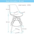 thumbnail image 2 of Andeworld Bar Stools Set of 4 Swivel Bar Stool Counter Height Stools Barstools with Plastic Backs & Metal Base (Swivel 26 inch, White), 2 of 14