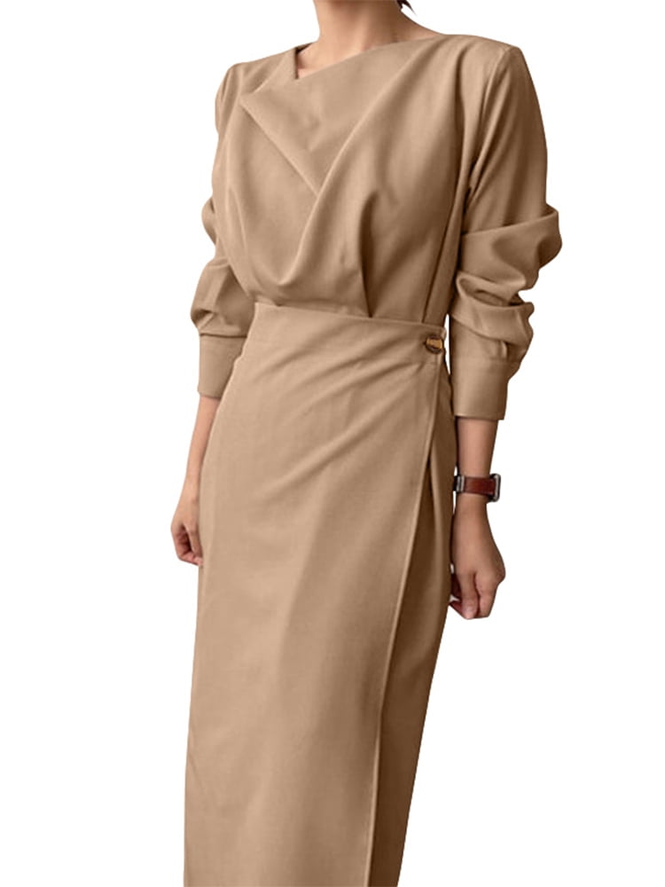 straight wrap dress