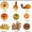 B#2, variant on 100 Piece Fall Decorations Set Artificial Pumpkins,Maple Leaves,Acorns & Cones for Thanksgiving & Halloween Wreath Making Reusable Foam & Nylon Decor Kit