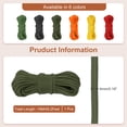 thumbnail image 2 of Uxcell Paracord Parachutes Cord Spool Survival Strong Rope Strings for Outdoor Use Olive Green 49 Feet, 2 of 7