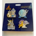 thumbnail image 2 of Disney Walt Disney World 50th Celebration 4 Parks Icons Pin Set New with Card, 2 of 3