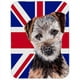 Carolines Treasures SC9876LCB Norfolk Terrier Chiot avec Anglais Union Jack Britannique Drapeau Verre Planche à Découper - Grand – image 1 sur 1