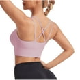 thumbnail image 4 of Womens Bras Fashion Women Solid Color Wireless Back Beauty Gathering Chest Cushion Ventilation Yoga Sports Bra Sports Bras for Women Summer Plus Size Bras for Women, 4 of 4