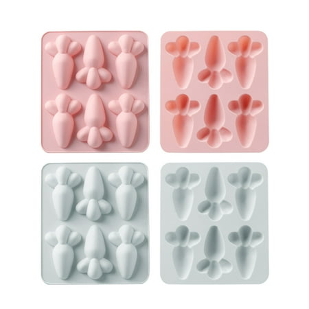 

Cup Silicone Cake 2PCS Easter Carrot 6 Round Cake Mould in A Teacup Set