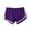 Purple, variant on ZQUUVOU Women's Shorts Elastic Waist Solid Casual Athletic Shorts(Gray,3XL)