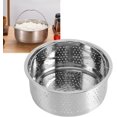 thumbnail image 4 of Steam Basket, Stainless Steel Steam Basket with Handle Sugar Removal Rice Cooker Insert Steaming Rack Steamer Cookware Steamer for Cooking (13.8cm), 4 of 8