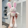 thumbnail image 1 of Muñeco de peluche de conejo para niños, peluche de 30cm con Orejas de conejo, juguetes calmantes para dormir, regalo de cumpleaños, 1 of 4