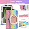 thumbnail image 6 of XYX Case for Samsung Galaxy Tab Active 5 Pro/Active 4 Pro 10.1 inch, 360 Degree Rotating Hand Grip Shockproof Cover with Shoulder Strap, Colourful Pink, 6 of 7