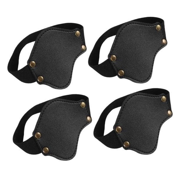 4 almohadillas protectoras genéricas para zapatos de motocicleta, prácticas almohadillas para palanca de cambios de motocicleta negro