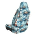 thumbnail image 4 of Lsque Sea Marine And Lighthouse Pattern Car Seat Covers for Front Seats , Waterproof Seat Covers for Cars, Sporty Front Seat Covers,Car Seat Cover Protector Front Seats, 4 of 5