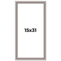15x31 Frame Grey Real Wood Picture Frame Width 1.25 inches | Interior Frame Depth 0.5 inches | Hans
