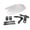 Clear, variant on Motorcycle Handlebar Hand Guards Mirror Mount Handguards for Harley 883 1200 X48