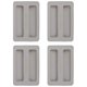 thumbnail image 1 of 4Pcs Grey Silicone Toaster Cover for Home Use Heat Resistant Bread Maker Guard Lid, 1 of 4