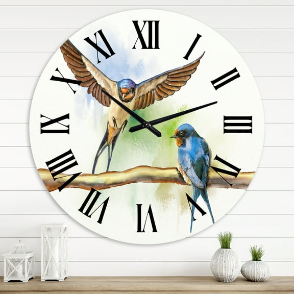 Designart 1 in Farmhouse Wall Clock