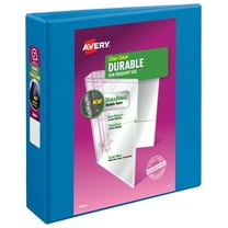 Avery Durable View 3 Ring Binders, 2" Slant Rings, 1 Blue Binder