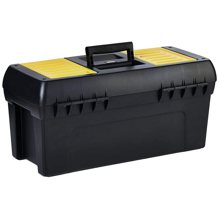 Stanley Series 2000 Metal Latch Tool Box With Tote Tray, 24 In