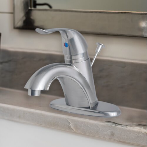 Laguna Brass Bathroom Sink Faucet with Drain Assembly