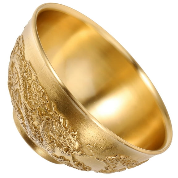LABSERRON Fortune Bowl Brass Family Wealth 1Pcs 3.3x3.3x1.7in