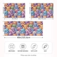 thumbnail image 4 of Haosy Satin Pillowcase for Hair and Skin Standard Cooling Silk Pillow Case with Envelope Closure Colorful Bear Toy 20"x40", 4 of 9