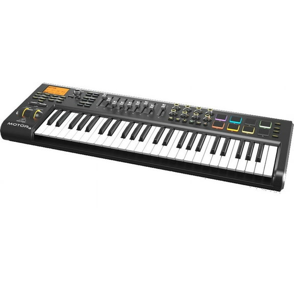 Behringer Motor49 49-Key USB/MIDI Master Controller Keyboard w/Motorized Faders and Touch-Sensitive Pads