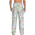 thumbnail image 3 of Goofa Love You Rabbit Printed Soft Pajama Pants for Men, Wide Leg Comfy Casual Lounge Yoga Pants-Medium, 3 of 9