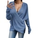 thumbnail image 1 of Gibobby Suéter Suelto con Estampado Casual Suéter de punto de color sólido para mujer para otoño e invierno de corte holgado con diseño perfecto para prendas de abrigo (Azul, S), 1 of 5