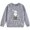 Grey, variant on Girls Print Crewneck Sweatshirt Long Sleeve Fleece Casual Pullover Top For Kids