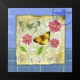 thumbnail image 2 of Maday, Jane 20x20 Black Modern Framed Museum Art Print Titled - Papillon Plaid II, 2 of 5