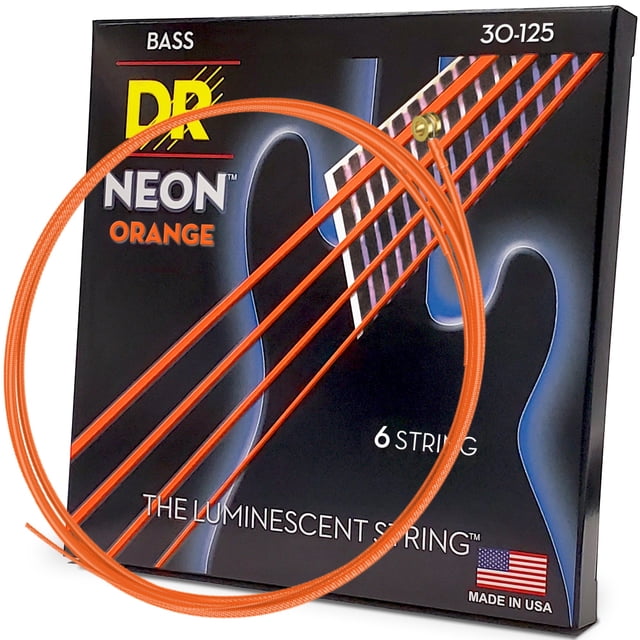 Cuerdas para bajo eléctrico DR Strings HI-DEF NEON NOB6-30