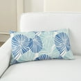 thumbnail image 4 of Waverly Curative 12" x 21" Blue Indoor/Outdoor Washable Throw Pillow, 4 of 6
