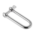 thumbnail image 1 of 2x NUEVO 316 Pasador de Tornillo de material acero Inoxidable Grillete en "D" Aparejo de Cadena de Barco Marino Zulema Grillete D largo, 1 of 8