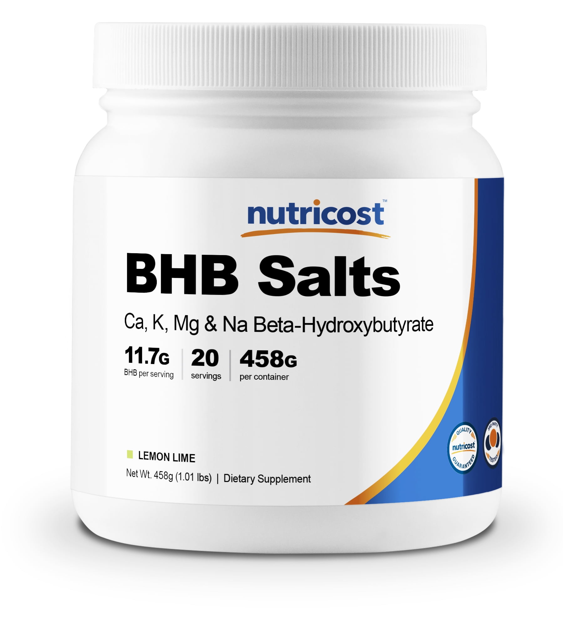 Nutricost 4in1 BHB Powder (Lemon Lime) Exogenous Ketone Salts