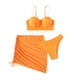 thumbnail image 1 of Gibobby Conjunto de Bañador Sexy Traje de baño de bikini de 3 piezas para mujer(Naranja,XL), 1 of 5