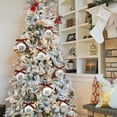 thumbnail image 7 of Dalrosia Christmas Decoration, 12PCS Christmas Balls Ornaments, 2.36" Christmas Tree Decoration Ornaments, Shatterproof Bulbs with Buffalo Plaid Bows, Holiday Balls for Xmas Tree Holiday Wreath Decor, 7 of 7