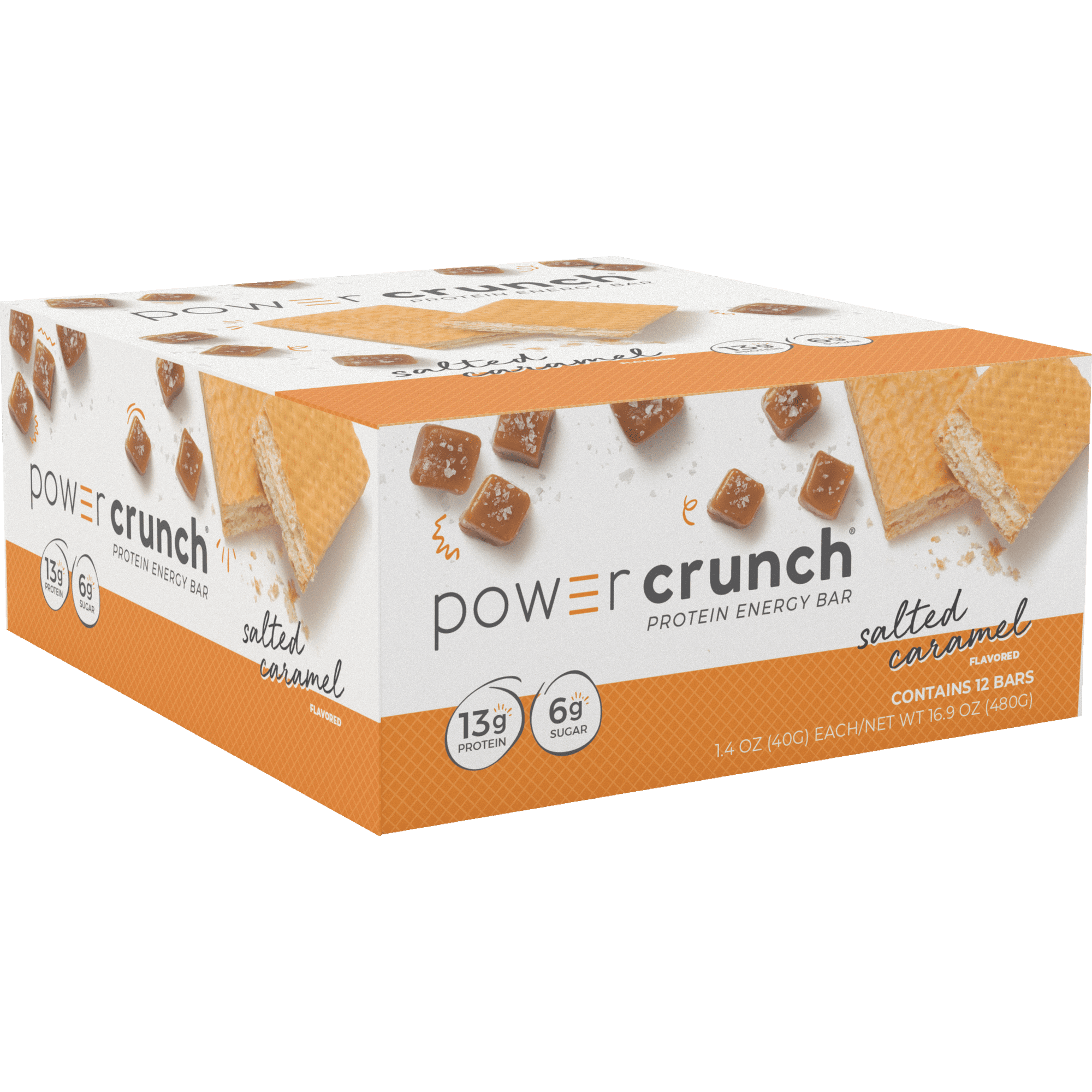 Power Crunch Original Salted Caramel 12 count 1.4 oz bars