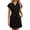 Black, variant on Arlun Women's Tie Waist Button down Shirt Dress Short Sleeve Lapel Collared Mini Dresses Casual Loose Fit Solid Color Casual Dress with Pockets for Work and Daily Wear Blue XL