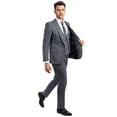 thumbnail image 2 of Grey Men's Ultra Slim-Fit 3-Piece Glen Check Suit, 2 of 4