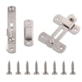 thumbnail image 1 of Langgg 2piece Flipping Latch Strong Durability And Reliability Provides Safety And Privacy Easy silver 1Set, 1 of 6