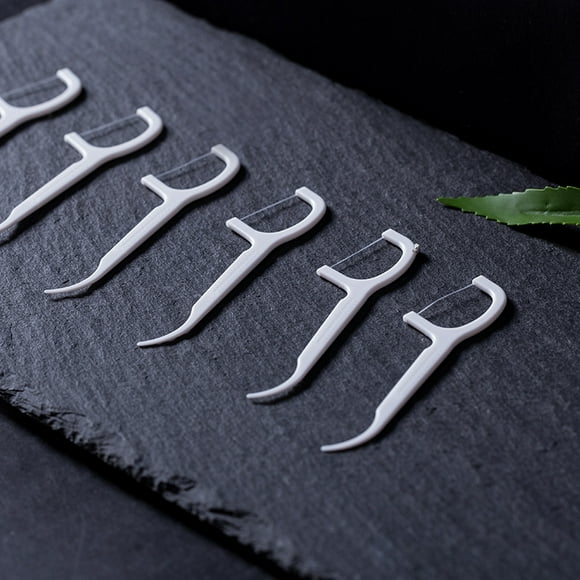 Paquete de 100 unidades de hilo dental de seguridad clásico para limpieza de dientes, hilo dental ultrafino con costura, paquete familiar de 30 unidades en una bolsa