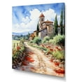 thumbnail image 2 of Designart "Captivating Italian Village Charm II" Landscapes Canvas Wall Art - Traditional Green Italy Entryway Wall Art Print, 2 of 6