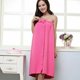 thumbnail image 4 of Nuevas mujeres de secado rápido Bowknot Toalla de baño usable ducha SPA Wrap Body Beach baño Albornoz bata suave absorbente de microfibra, 4 of 5