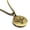 Gold, variant on Stainless Steel Geometric Polygon Goat Animal Round Medallion Pendant Necklace