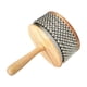thumbnail image 4 of Juguete musical de madera Cabasa con cadena de cuentas de metal para educación musical. Diámetro 13 cm, 4 of 9