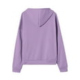thumbnail image 6 of Lumtrix Womens Zip Up Hoodies Plus Size Long Sleeve Hooded Sweatshirts Fall Winter Casual Fashion Jacket with Pockets Light Purple L, 6 of 6