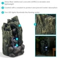 thumbnail image 3 of Sunnydaze Cavern of Mystery Fiberglass Concrete Outdoor Water Fountain with Lights, 3 of 7