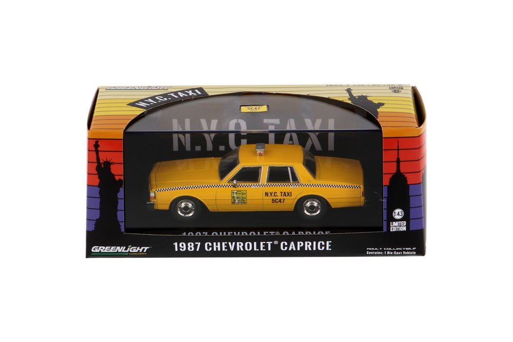 1968 Chevy Caprice New York City Taxi, Yellow - Greenlight